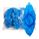Бахилы полиэтиленовые 40х15см голубые усиленные (100шт/уп)