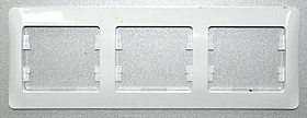 Рамка 3-м Glossa горизонт. бел. SchE GSL000103