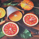 Коврик для кухни "Апельсины" 45х75см