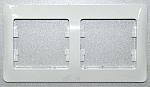 Рамка 2-м Glossa горизонт. бел. SchE GSL000102
