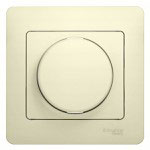Светорегулятор СП Glossa 300Вт поворот. в сборе беж. SchE GSL000234