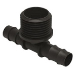 Тройник с наружной резьбой 3/4х16х16 на капельные трубки