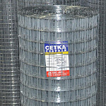 Сетка сварная оцинк.в рул. ячейка 50*50 разм. 1,0х25м (1,4 мм)