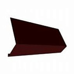 Планка ветровая 95х125х2000 красное вино RAL3005