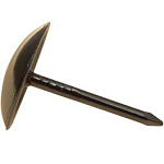 Гвозди  16х1,2 (50шт) мебельные бронза