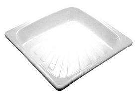 Поддон душевой стальной 90*90*16 квадрат