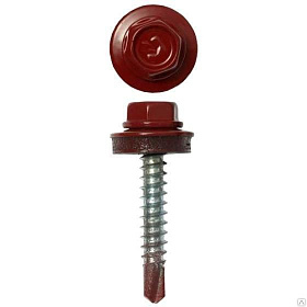 Саморез д/мет.черепицы 5,5х19 мм. (250 шт) корич. RAL8017 