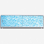 Экран д/ванны цветной пластик 1,7 м св.-синий мрамор 13