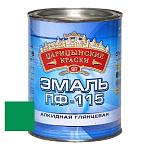 Эмаль ярко-зеленая ПФ 115  0,8 кг.
