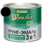 Грунт-эмаль по ржавчине 3 в 1 черная ВИТ color/ВИТ колор  1,8 кг.