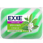 Крем-мыло EXXE 1+1 "Зелёный чай" (ЗЕЛЁНОЕ полосатое), 90г х 1штука