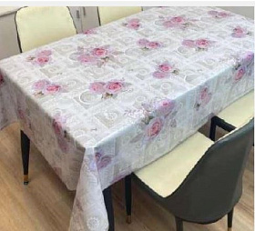 Скатерть ПВХ ТМ"Хозбат" 140х110см AS-883 