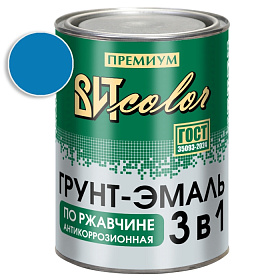 Грунт-эмаль по ржавчине 3 в 1 светло-голубая ВИТ color/ВИТ колор  0,8 кг.