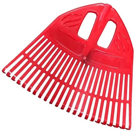 Грабли веерные пластмассовые 23 зуба "Floks" оранжевые 500мм