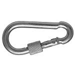 Карабин с фиксатором 10 цинк