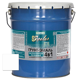 Грунт-эмаль  по ржавчине белая быстросохнущая ВИТ color/ВИТ колор 18 кг.