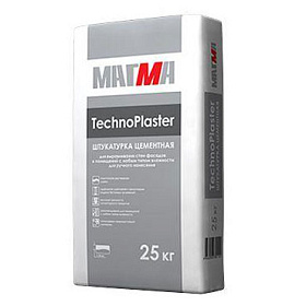Штукатурка цементная TechnoPlaster 25кг МАГМА 