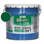 Грунт-эмаль по ржавчине 3 в 1 темно-зеленая ВИТ color/ВИТ колор 10 кг.