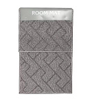 Набор ковриков для ванной и туалета, антискольз, 2 шт, 0.5х0.8, 0.39х0.48 м, ПЭ, хаки, A090030