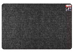 Коврик грязезащитный влаговпитывающий, 80х120 см, прямоуг, ПЭ, сер, LK11