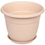 Кашпо Рябина D220мм 3,6л с поддоном латте М3055