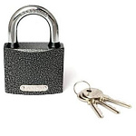 замок Навесной МВС -127 (01-75) APECS, английский, 3 ключа, автомат