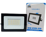 Прожектор светодиодный 148х114х29мм 50W VLF8-50-6500-B 6500K 6000Лм 220V IP65 черный 