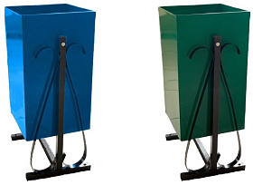 Урна квадратная 24л. мет. У-2 