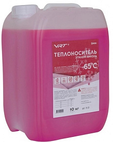 Теплоноситель VRT (этиленгликоль,  -65 град.) 10кг розовый
