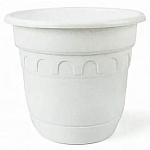 Горшок  9л с поддоном, белый цвет