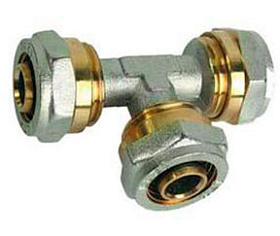 Тройник Ц/Ц/Ш 16х1/2х16 