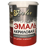 Эмаль акриловая полуглянцевая универсальная голубая RAL 5012 ВИТ color   1кг.