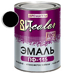 Эмаль черная ПФ 115 ГОСТ ВИТ color/ВИТ колор  0,8 кг.