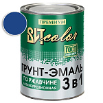 Грунт-эмаль по ржавчине 3 в 1 синяя  ВИТ color/ВИТ колор  0,8 кг.