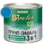 Грунт-эмаль по ржавчине 3 в 1 светло-голубая ВИТ color/ВИТ колор  1,8 кг.