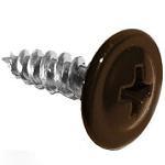 Саморез 4,2х19мм с пресс-шайбой, наконечник острый (100 шт) корич. RAL8017