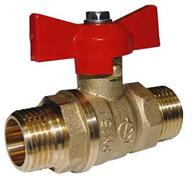 Кран шаровый 1/2" ШШ бабочка ГАЛЛОП