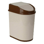 Контейнер д/мусора 8л беж. мрамор М2481