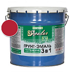Грунт-эмаль по ржавчине 3 в 1 красная ВИТ color/ВИТ колор 10 кг.