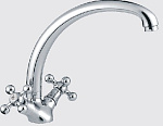 Смеситель д/кухни (толстый гусак) L4219, хром
