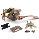 Ручка-защелка AVERS 8023-01-AС (медь ) с ключом