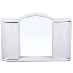 Шкаф пл. зеркальный Арго АС 11904 белый мрамор (шкаф 596х410х107,5, зеркало 355х282х + 4 шурупа)