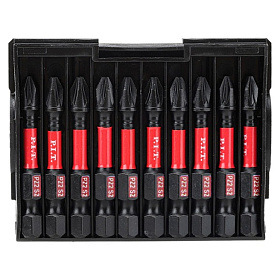 Бита ударная магнитная P.I.T. DRUA PZ2x50 мм, IMPACT, торсионная зона, 10 шт, кейс (ASDR01-50PZ2A)