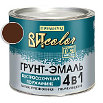 Грунт-эмаль  по ржавчине красно-кор. быстросохнущая  ВИТ color/ВИТ колор  1,8 кг.
