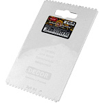 Шпатель для клея DECOR 135х90мм, зуб: А1, А2, В1, В2