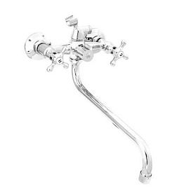 Смеситель д/ванны "DIABLO" 1/2 картридж. перекл. д/душа (430-R 54) Крест