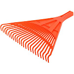 Грабли веерные пластмассовые Гардения 23 зуба 500мм оранжевые б/ч