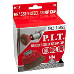 Щетка чашечная латунная P.I.T. 125х0,3мм, М14 (APLS12-R125)