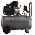 Компрессор электрич. масляный P.I.T. PAC50-C (1,8кВт, 2,5лс, 206 л/мин, 50л, 2 выхода, европерех.)