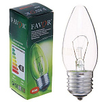 Лампа накаливания ДС 230-60Вт Е14 Favor прозрачная